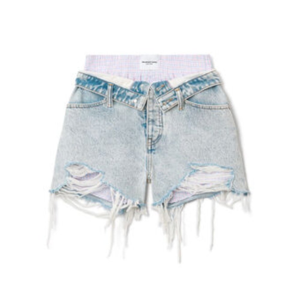 ALEXANDER WANG Raw hem shorts
